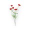 26" Watermelon Poppy Spray – Faux Meadow Flower Stem for Wreaths, Bouquets & Home Decor-FSP748-WM